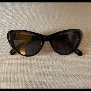 Krewe Irma Black Cat-eye Sunglasses